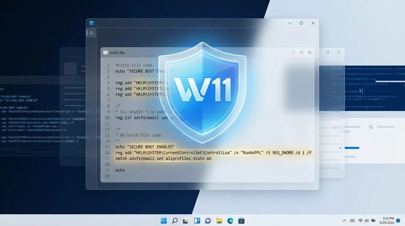 Microsoft Refuerza la Seguridad de Windows 11 con Mejoras en la Ejecución de Archivos Batch