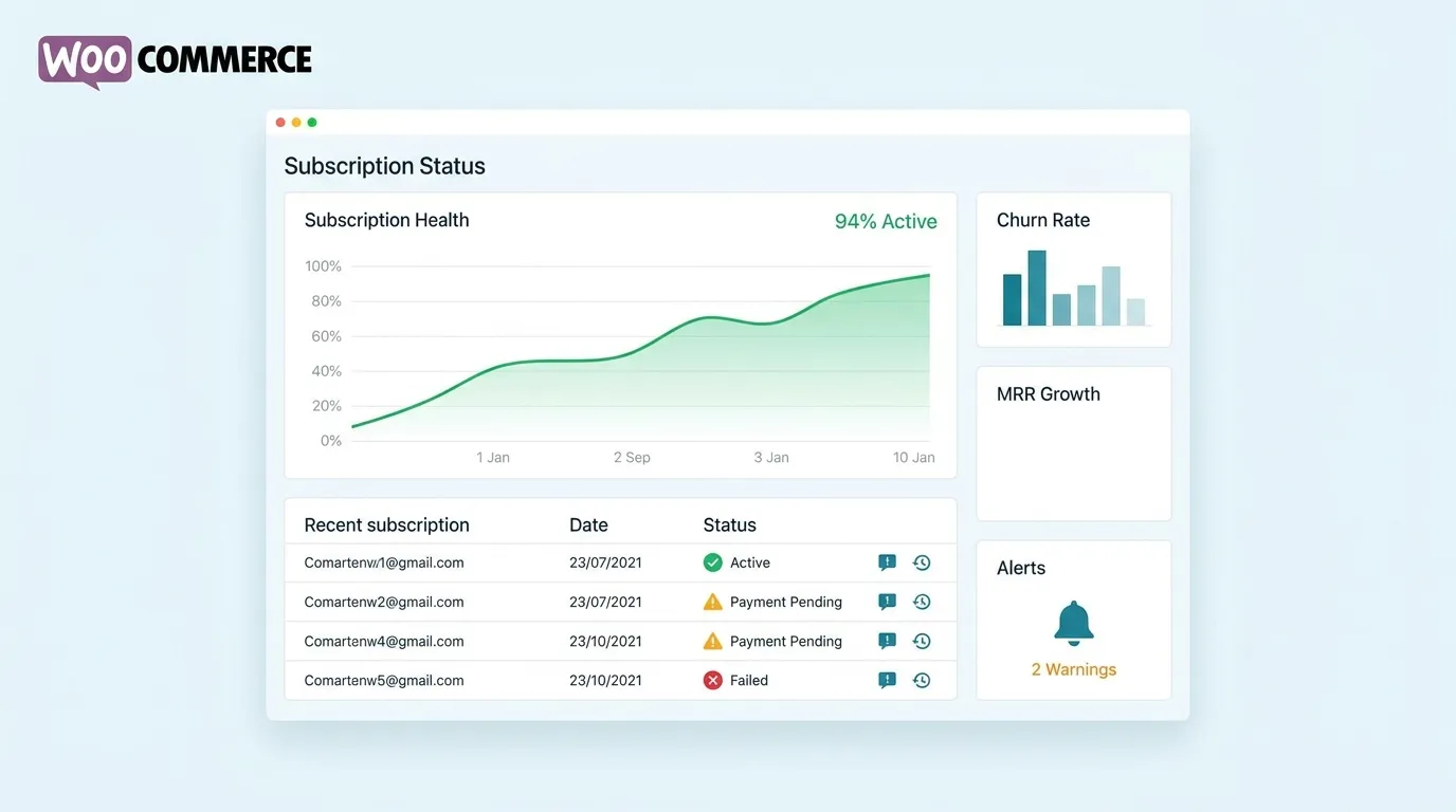 Monitorea la salud de tus suscripciones en WooCommerce con la nueva herramienta